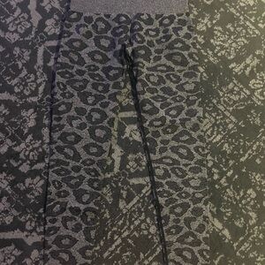 NVGTN Gray Leopard Print Leggings